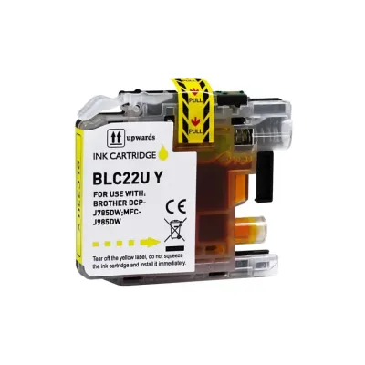 Tinteiro Compatível Brother LC22U Substitui LC22UYBP Amarelo