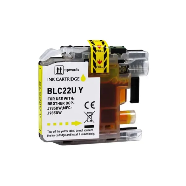 Tinteiro Compatível Brother LC22U Substitui LC22UYBP Amarelo