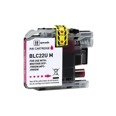 Tinteiro Compatível Brother LC22U Substitui LC22UMBP Magenta
