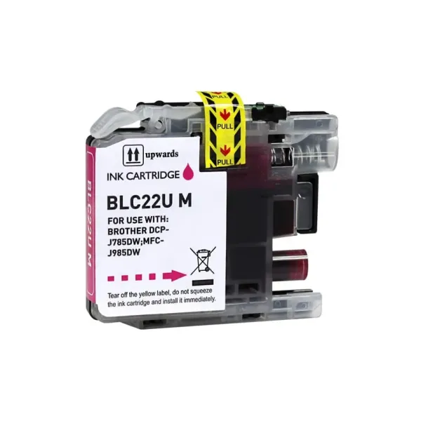 Tinteiro Compatível Brother LC22U Substitui LC22UMBP Magenta