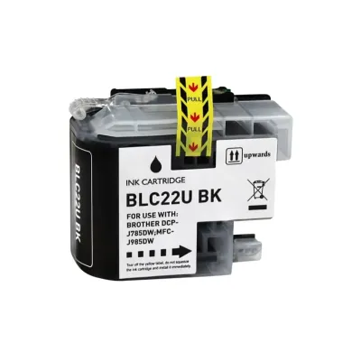 Tinteiro Compatível Brother LC22U Substitui LC22UBKBP Preto