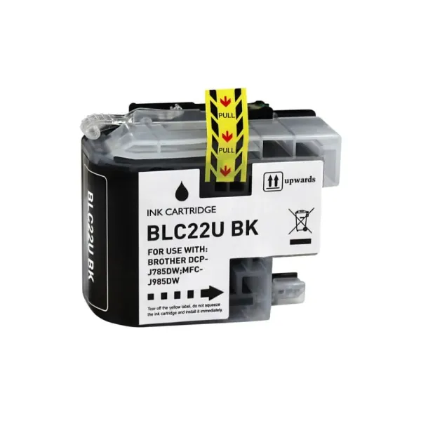 Tinteiro Compatível Brother LC22U Substitui LC22UBKBP Preto