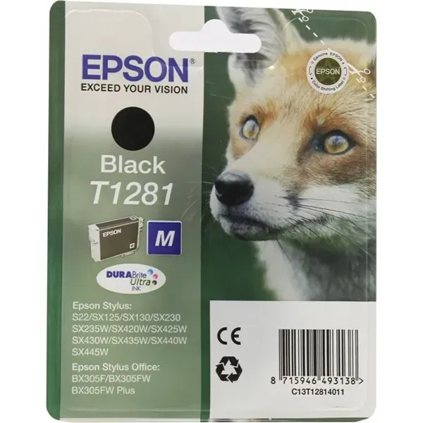 Tinteiro Original Epson T1281 Preto
