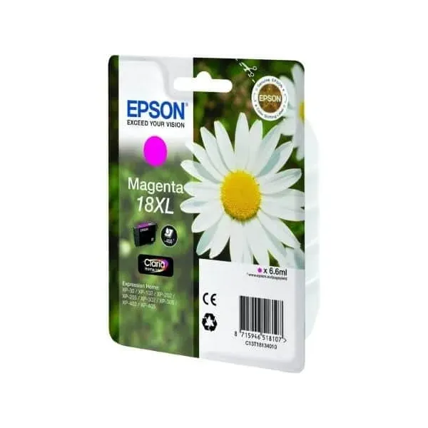Tinteiro Original Epson nº1813 XL Alta Capacidade Magenta