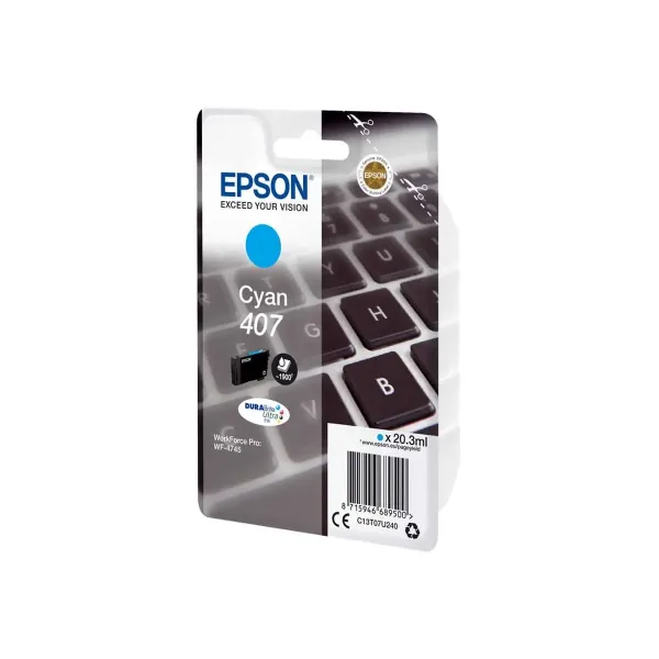 Tinteiro Original Epson 407 Azul