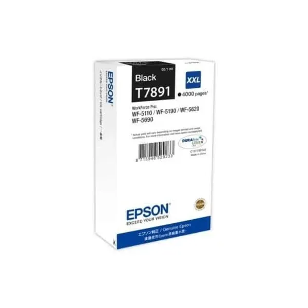 Tinteiro Original Epson T7891 XXL Alta Capacidade Preto