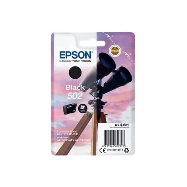 Tinteiro Original Epson nº502 Preto