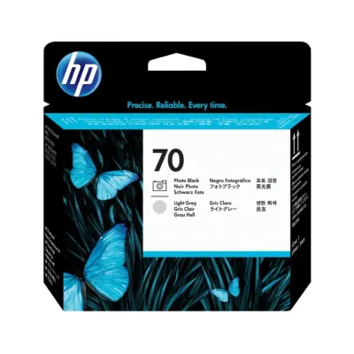 Tinteiro Original HP nº70 Preto Photo e Cinza Claro