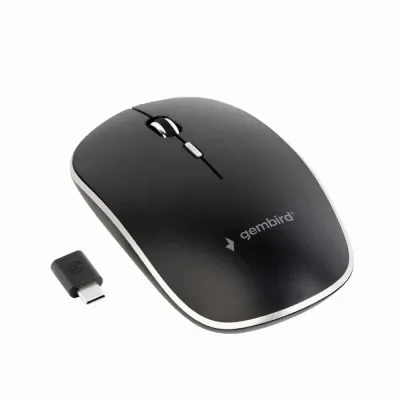 Rato Gembird Wireless Type-C 1600Dpi Preto