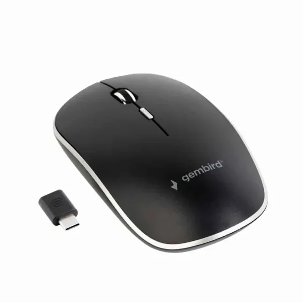 Rato Gembird Wireless Type-C 1600Dpi Preto