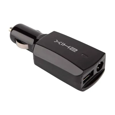 TRANSFORMADOR 2HIX CARRO 90W C/USB – BLACK