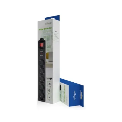 TOMADA PROTECÇÃO / 5 TOMADAS/ 3MTS / PRETA