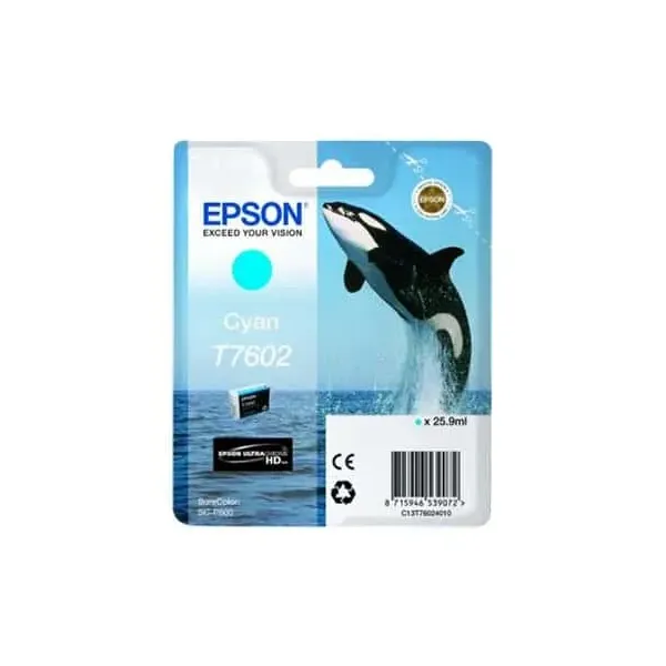 Tinteiro Original Epson T7602 Azul