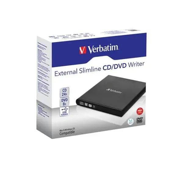 Dvdrw Verbatim Externo Usb 2.0 Inc.Taxas C.Privada