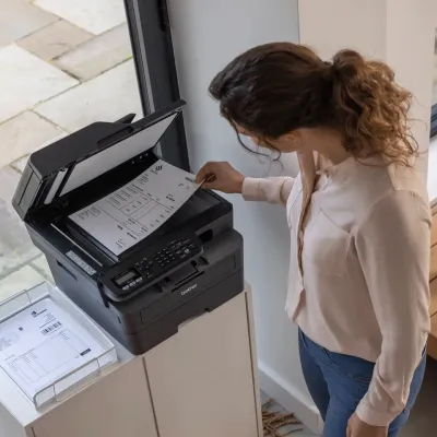 Impressora Multifunções Monocromo Laser Brother MFC-L2827DWXL WiFi Duplex Fax 32ppm Preta