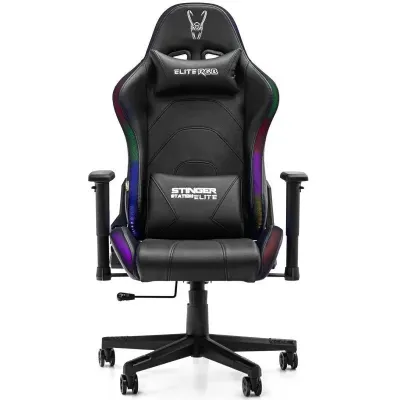 Cadeira Gaming Woxter Stinger Station Elite V2 Luzes Led Preta