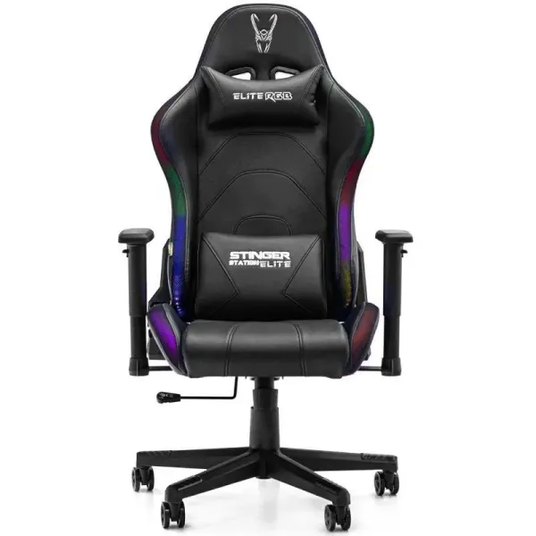 Cadeira Gaming Woxter Stinger Station Elite V2 Luzes Led Preta