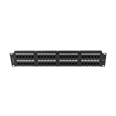 Patch Panel Lanberg 48 Portas 2U 19? Cat.6 Preto