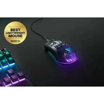 Rato Gaming Steelseries Aerox 3 RGB 8500 DPI Preto