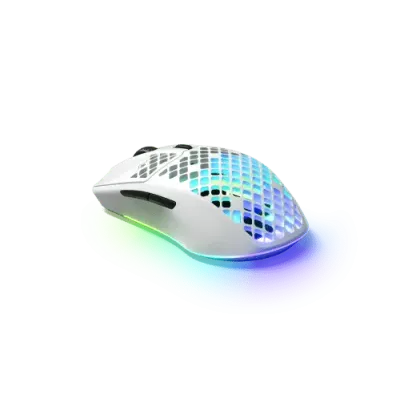 Rato Gaming Steelseries Aerox 3 RGB Wireless/Bluetooth 18000DPI Branco
