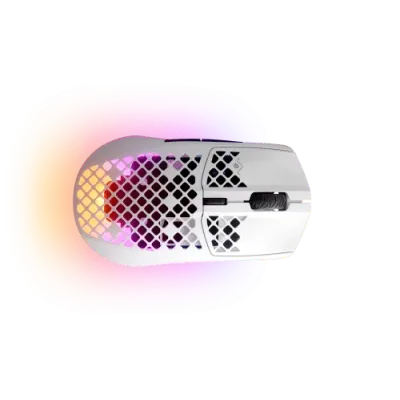 Rato Gaming Steelseries Aerox 3 RGB Wireless/Bluetooth 18000DPI Branco