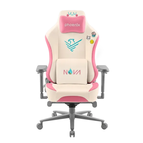 Cadeira Gaming Phoenix Nova Couro Cream Edition Tamanho R