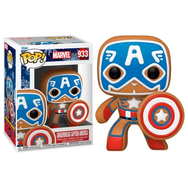Funko Pop! Gingerbread Captain America – Marvel
