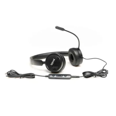 Headphones iggual Dual Tech com Microfone USB + 3.5mm Pretos