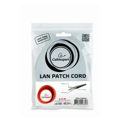 Cabo Rede Cat 6. 0.5M – Preto