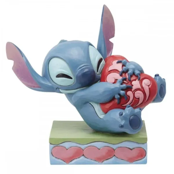 Figura Enesco! Stitch Hugging a Heart – Disney