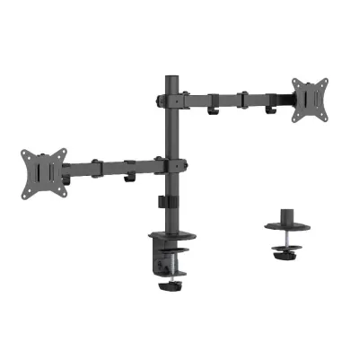 Suporte para 2 Monitor Gembird Ajustável suporte de 17? a 32? até 9Kg