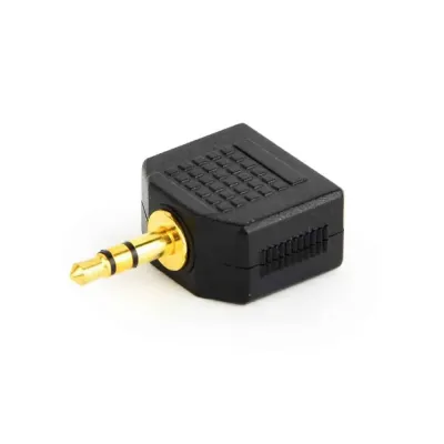 Adaptador 3.5mm p/ 2saidas para som Preto