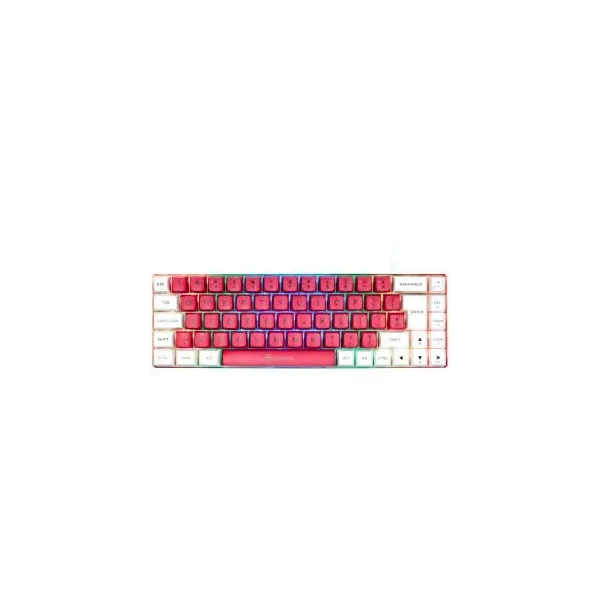 Teclado Mecânico GAMIAC TKL RGB69G SF Kailh Azul Branco Rosa