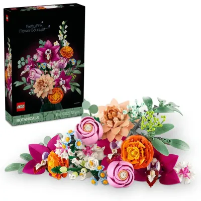 LEGO The Botanical Collection Buquê de Flores Cor-de-Rosa Elegante – 10342