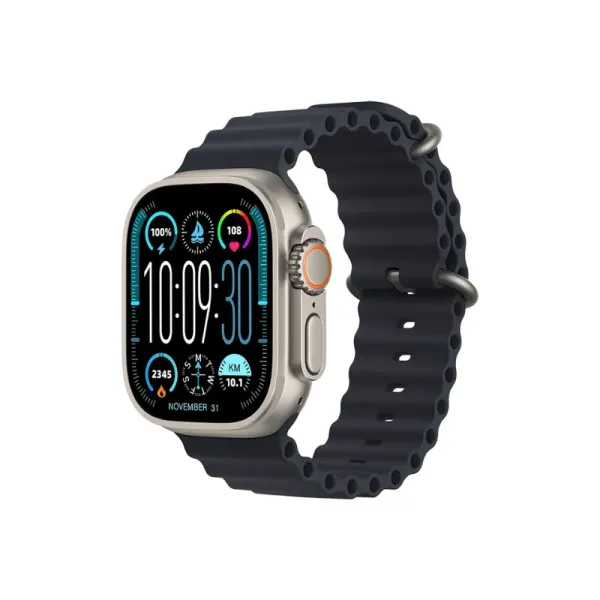 Smartwatch G10 Ultra 3 Max 49mm Amoled Mostrador Silver + 2x Bracelete