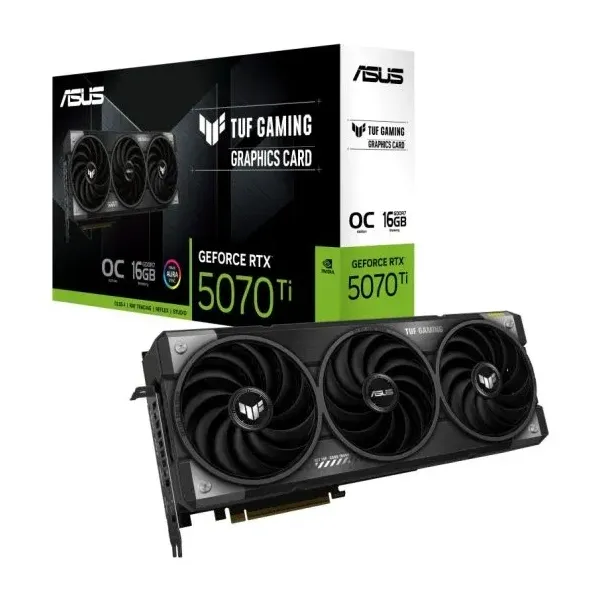 Placa Gráfica Asus TUF Gaming GeForce RTX 5070 Ti 16GB GDDR7 OC
