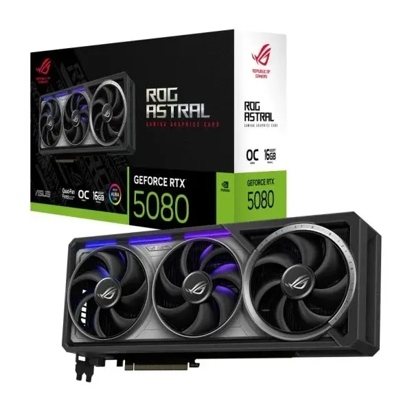 Placa Gráfica Asus Nvidia RTX 5080 ROG Astral OC 16GB DDR7