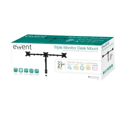 Suporte TV Mesa Ewent EW1513 3 Monitores Máx. 27?