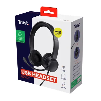 Auriculares Trust Ayda com Microfone USB