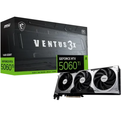 Placa Gráfica MSI Ventus RTX 5060 TI 16G 3X OC GDDR7