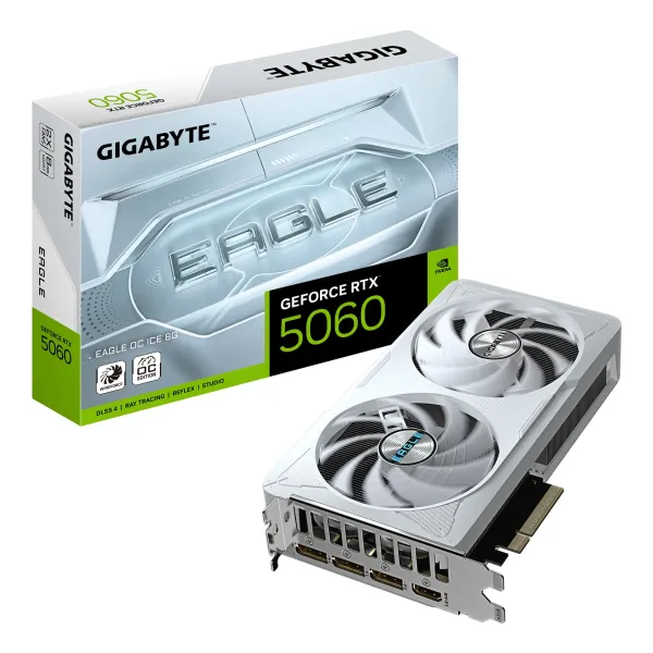 Placa Gráfica Gigabyte RTX 5060 Eagle OC Ice 8GB