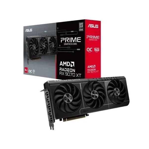Placa Gráfica Asus Prime Radeon RX 9070 XT OC 16GB GDDR6