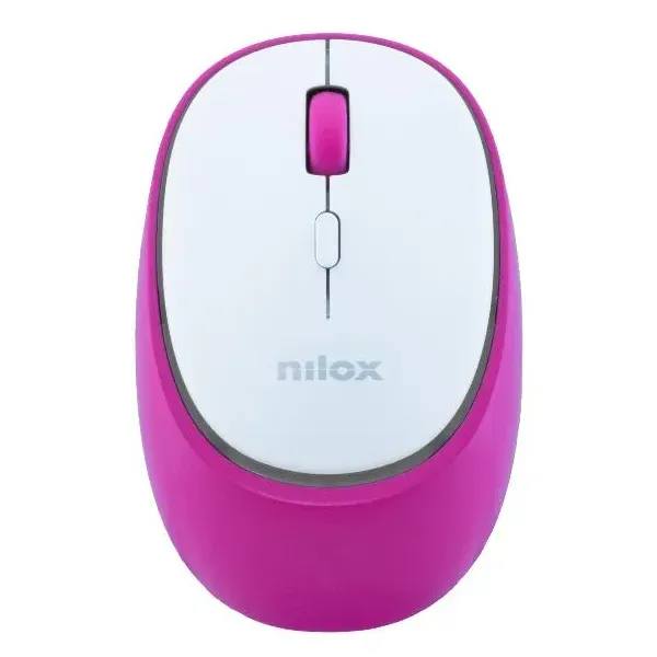 Rato Nilox Dual-Wireless Recarregável Rosa