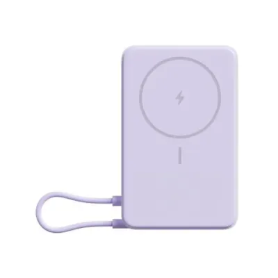 Xiaomi Power Bank Magnético 10000 33W com Suporte – Roxo