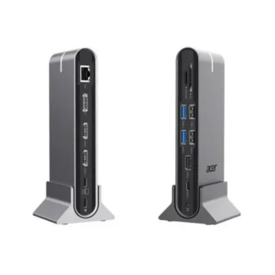 Docking Station Acer Type C 15in1 2xHdmi 4K 60HZ 1xDP 8K 30HZ 4xUSB A 3xUSB C 1xRJ45 1xSD 1xTF 1×3.5MM AUDIO
