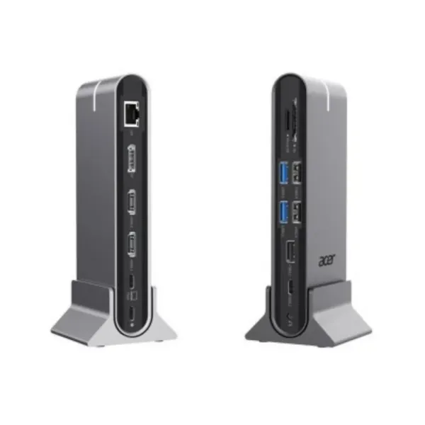 Docking Station Acer Type C 15in1 2xHdmi 4K 60HZ 1xDP 8K 30HZ 4xUSB A 3xUSB C 1xRJ45 1xSD 1xTF 1×3.5MM AUDIO