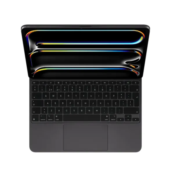 Teclado Apple Magic Keyboard Teclado e pasta de folio com trackpad retroiluminação Apple Smart connector QWERTY – Português Pret