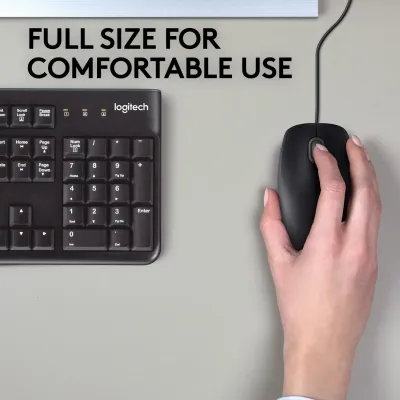 Rato Logitech B110 Silent USB 1000DPI 3 Botões Preto