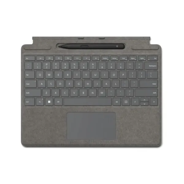 Teclado Microsoft Surface Pro com trackpad bandeja de armazenamento e carregamento de Surface Slim Pen 2 QWERTY com Slim Pen 2 –