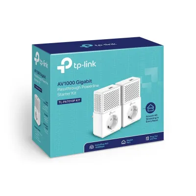 Powerline TP-LINK 1000Mbts AV1000 Conjunto 2 Uni
